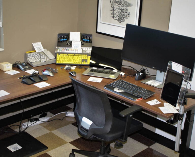 Assistive Technology office desk